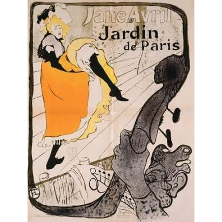 Jane Avril Poster Poster Print by Henri de Toulouse-Lautrec Image 1