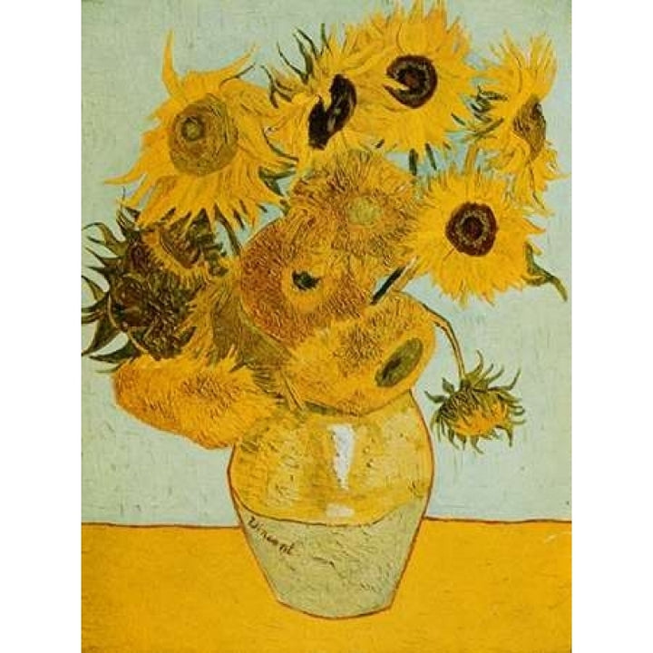 Sunflowers Poster Print by Vincent Van Gogh Image 1