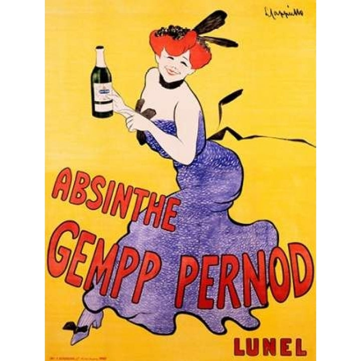 Absinthe Gempp Pernod 1903 Poster Print by Leonetto Cappiello Image 1