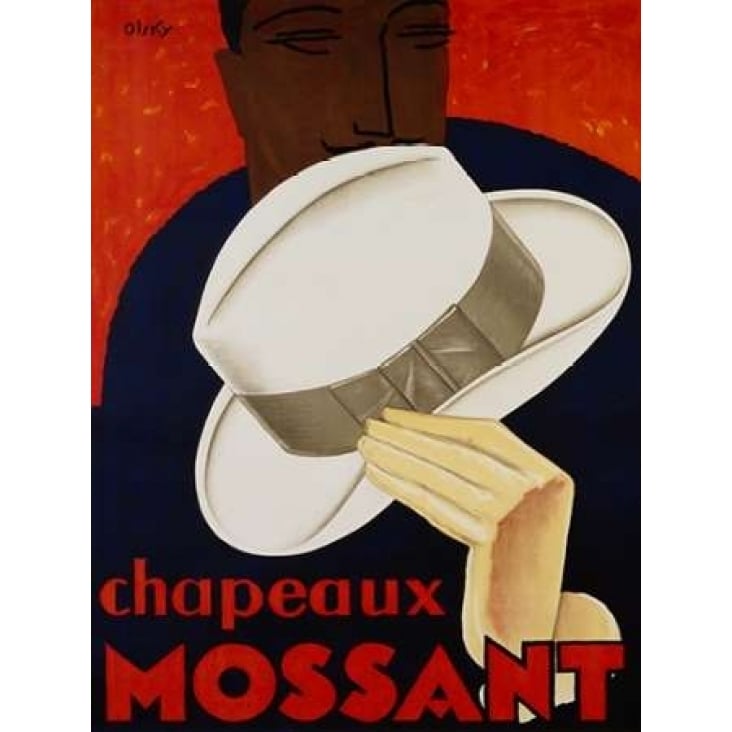 Chapeaux Mossant 1928 Poster Print by Olsky Image 1