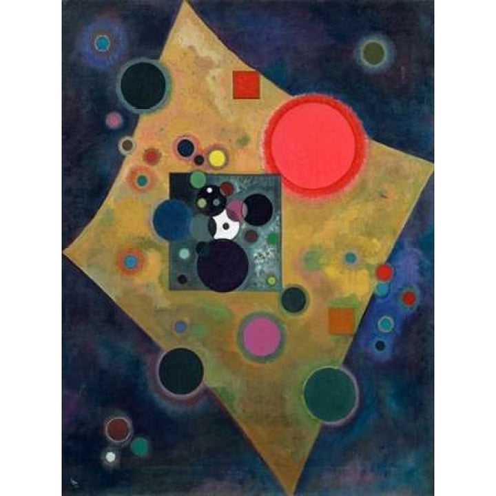 Pink Accent Poster Print by Wassily Kandinsky Image 1