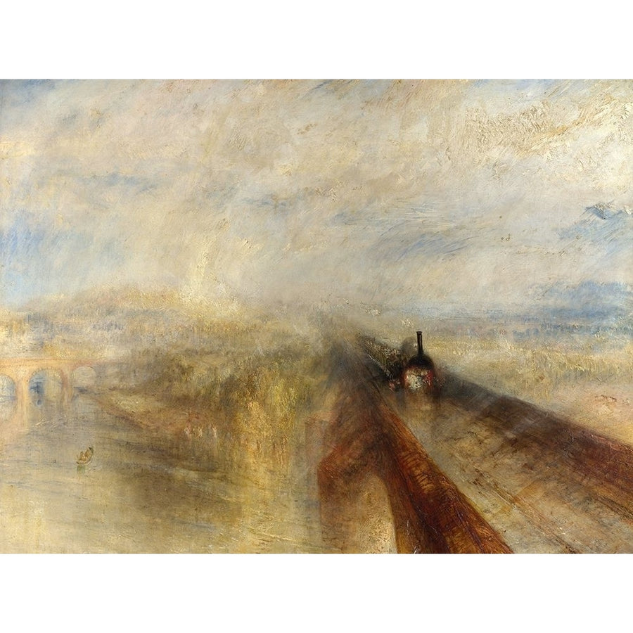 Rain Steam And Speed The Great Western Railway Poster Print by Turner William Image 1