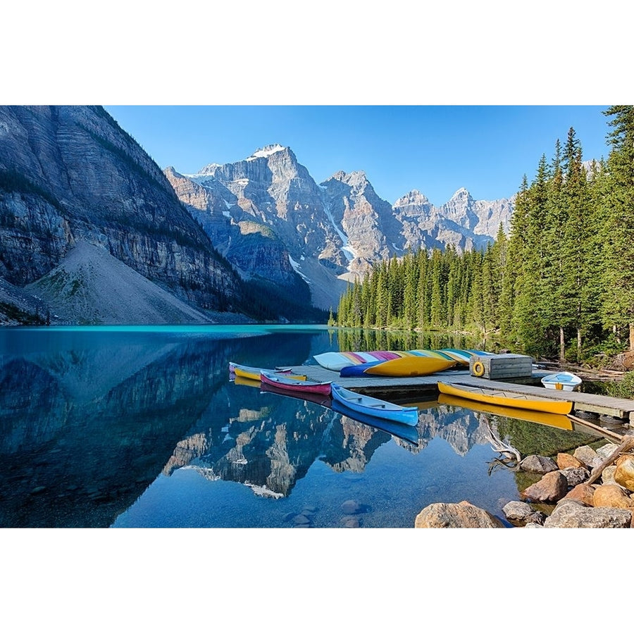 Banff Canoe Dock Poster Print by Danita Delimont Image 1