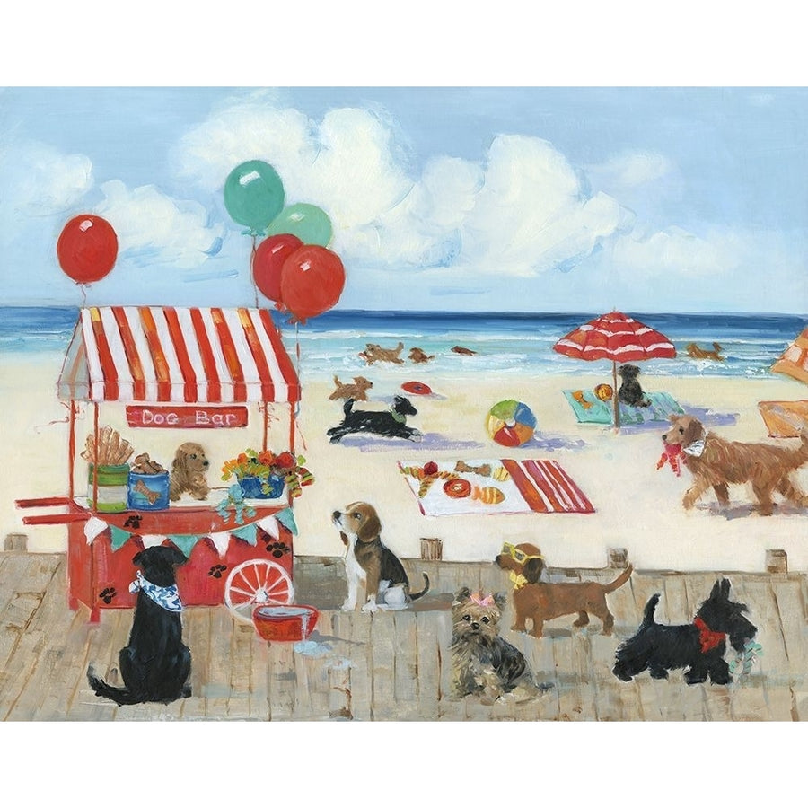 Beach Bark Park I Poster Print by Sally Swatland Image 1