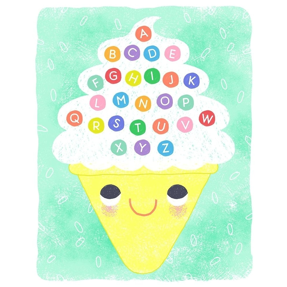 Ice Cream Alphabet Poster Print by Lizzy Doyle Image 1