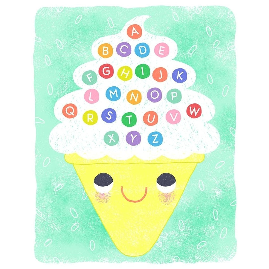 Ice Cream Alphabet Poster Print by Lizzy Doyle Image 1