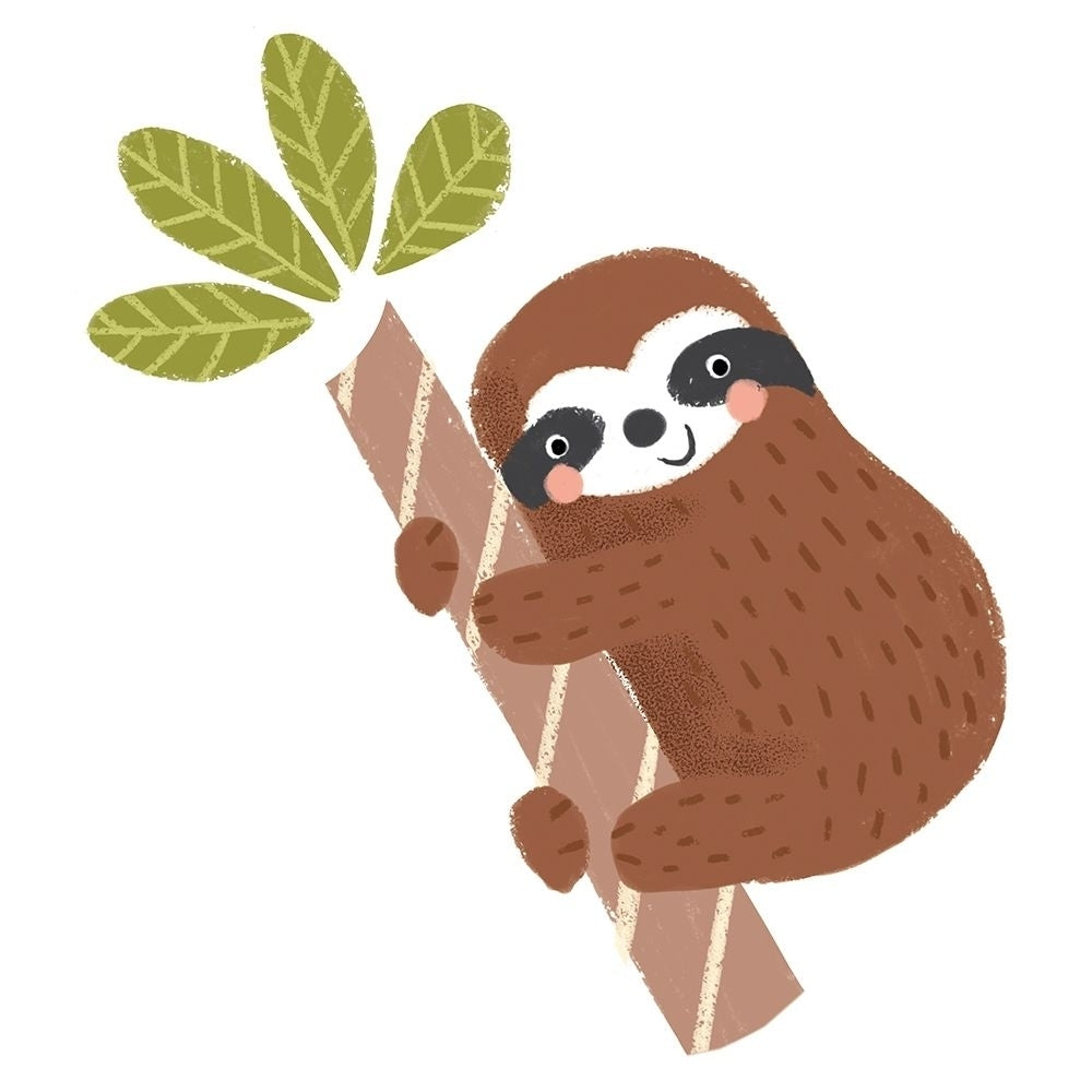 Brown Sloth Poster Print by Louise Anglicas Image 1