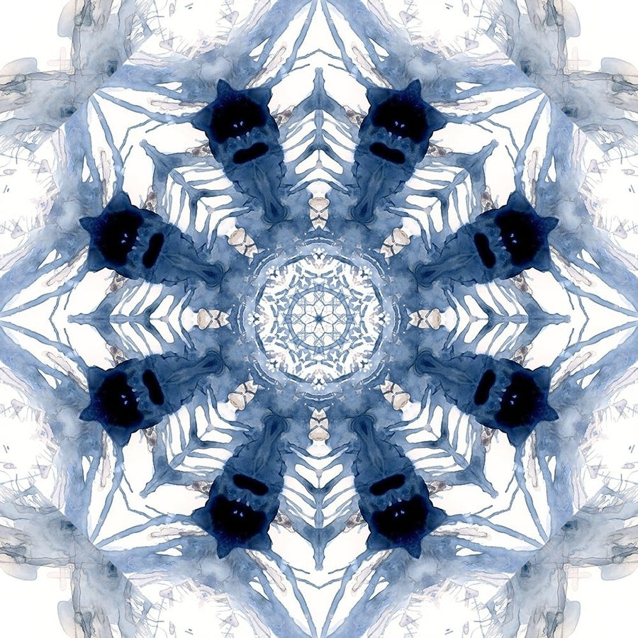 Indigo Kaleidoscope III Poster Print by Nan Image 1