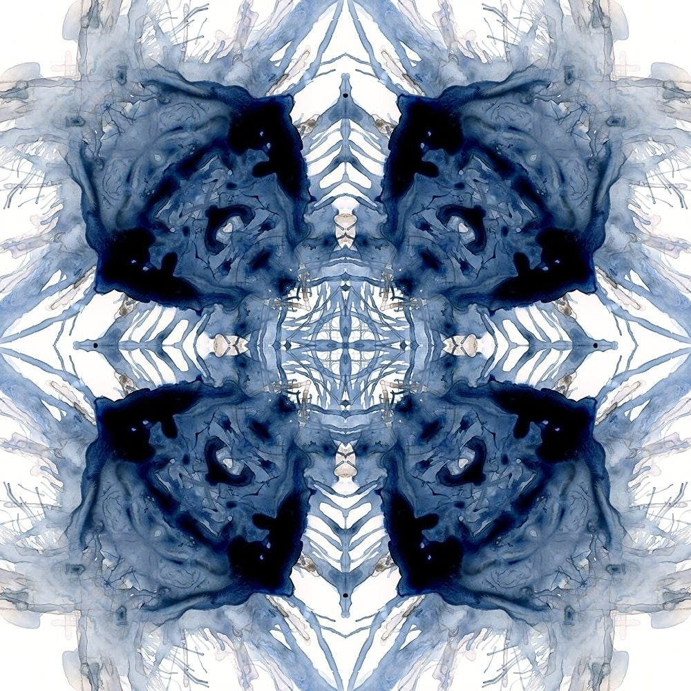 Indigo Kaleidoscope IV Poster Print by Nan Image 1