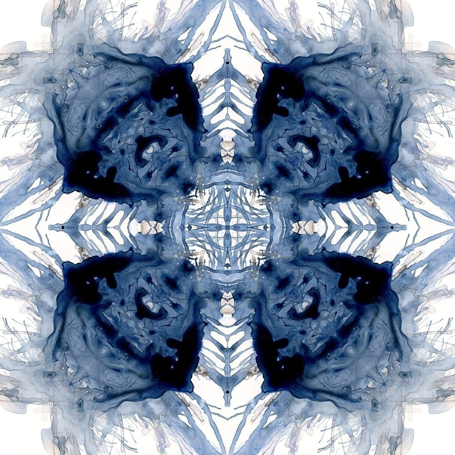 Indigo Kaleidoscope IV Poster Print by Nan Image 1