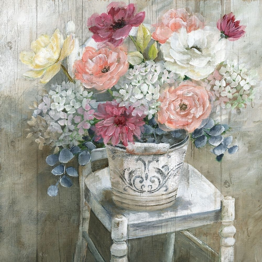 Quaint Cottage Bouquet Poster Print by Nan Nan Image 1