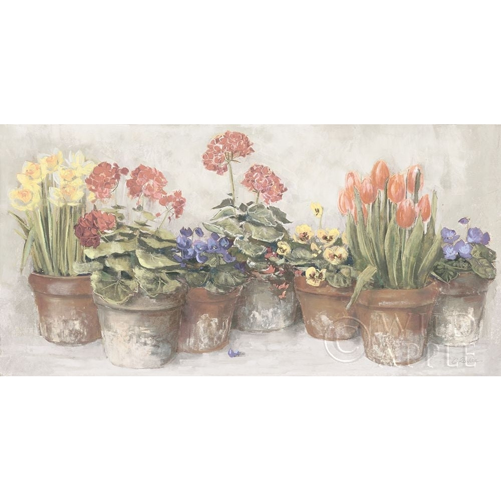 Spring in the Greenhouse Neutral Poster Print by Carol Rowan Image 1