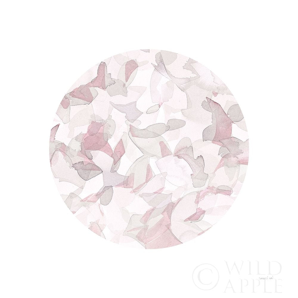 Leafy Abstract Circle I Blush Gray Poster Print by Danhui Nai Image 1