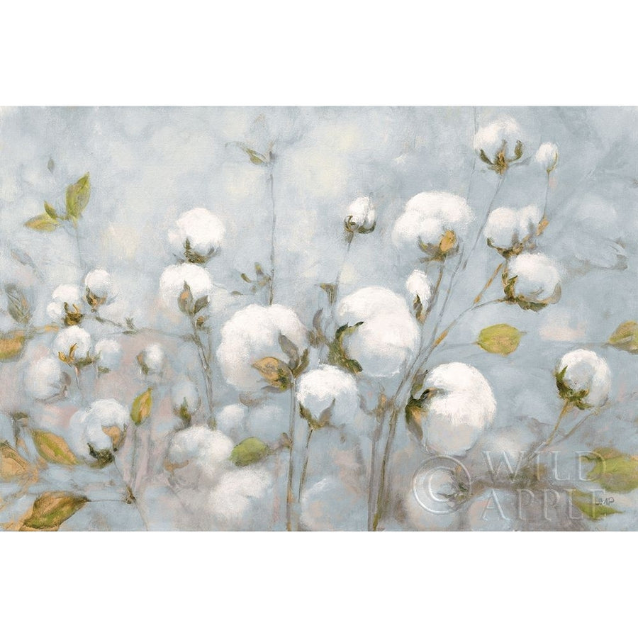 Cotton Field Blue Gray Poster Print by Julia Purinton Image 1