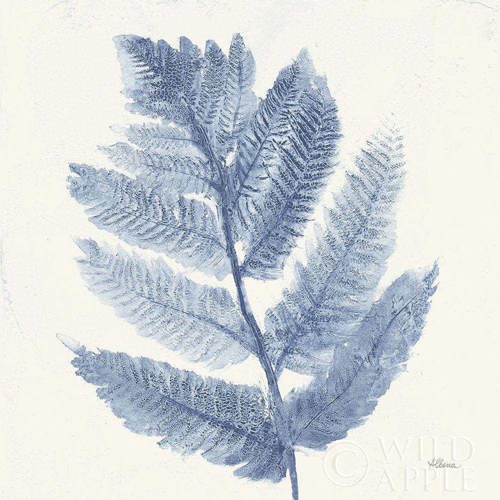 Forest Ferns I Blue Poster Print by Albena Hristova Image 1