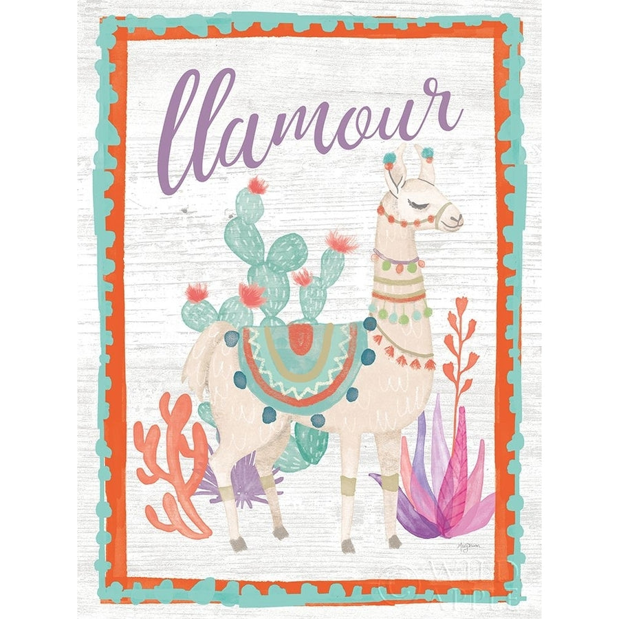 Lovely Llamas II Llamour Poster Print by Mary Urban Image 1