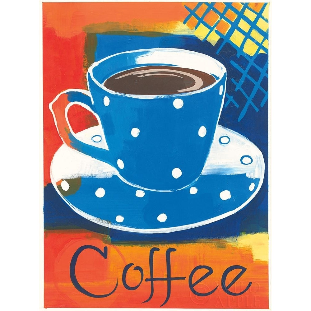 Blue Cup Coffee II Poster Print by Kathrine Lovell Image 1