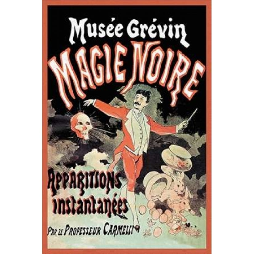 Magicians: Musee Grevin Magie Noire: Apparitions Instantanees par le Professeur Carmelli Poster Print by Jules Cheret Image 1