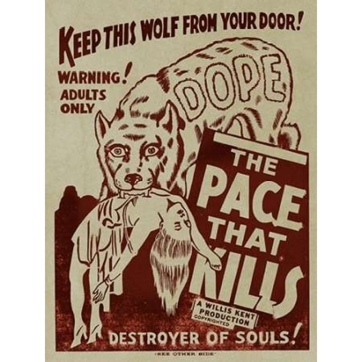 Vintage Vices: Dope: The Pace That Kills Poster Print by Vintage Vices Image 1