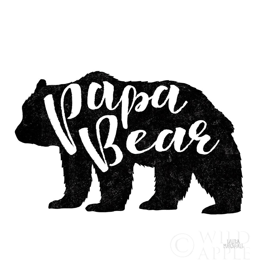 Papa Bear Poster Print by Laura Marshall Image 1