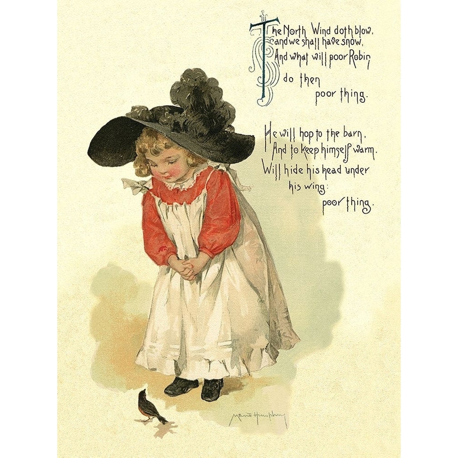 Nursery Rhymes: North Wind Doth Blow Poster Print by Maud Humphrey Image 1