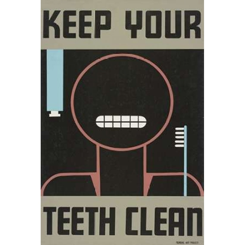 Keep your teeth clean Poster Print by WPA Image 2