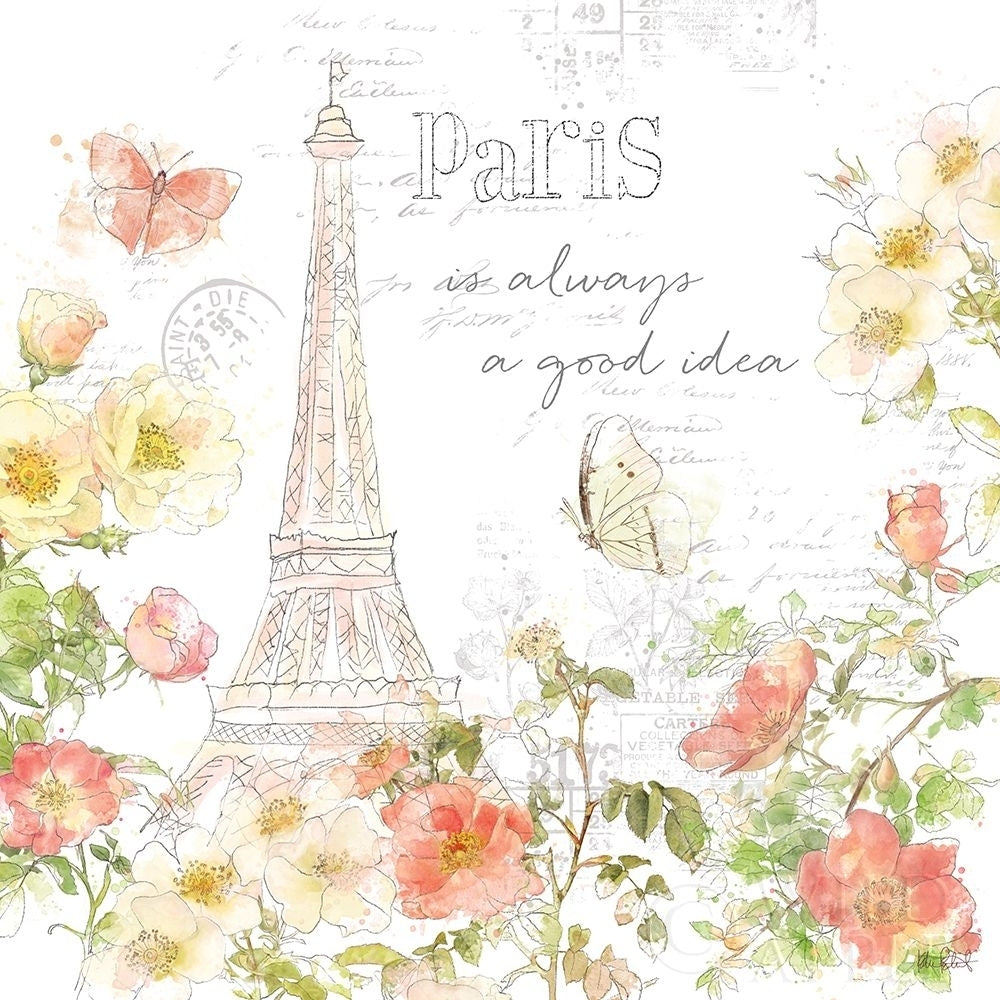 Painting Paris III Poster Print by Katie Pertiet Image 1