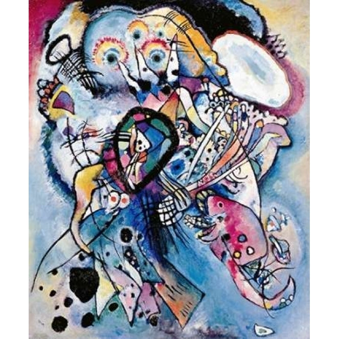 Two Ovals 1919 Poster Print by Wassily Kandinsky Image 1