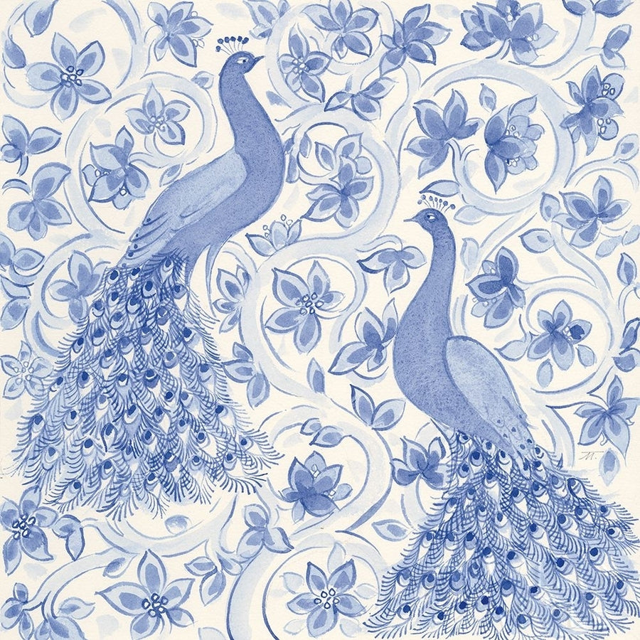 Peacock Garden II Poster Print by Miranda Thomas Image 1