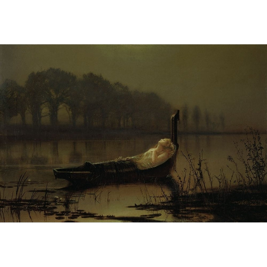 The Lady of Shalott Poster Print by John Atkinson Grimshaw Image 1