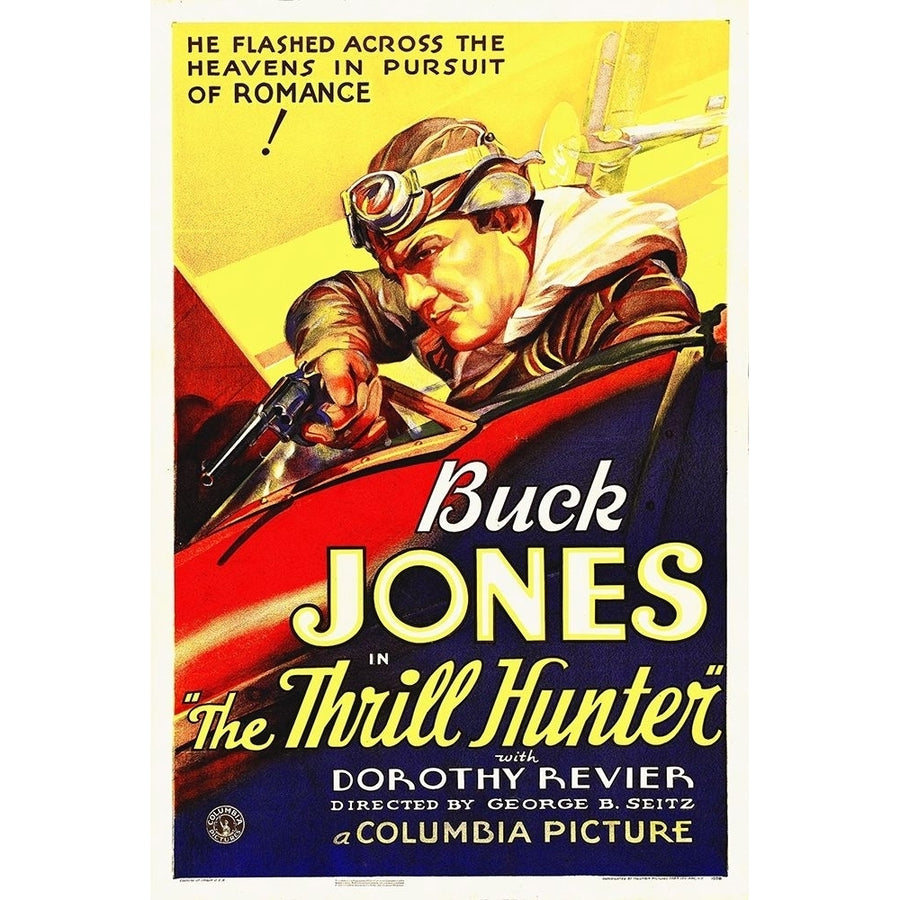 Buck Jones The Thrill Hunter Poster Print by Hollywood Photo Archive Hollywood Photo Archive Image 1