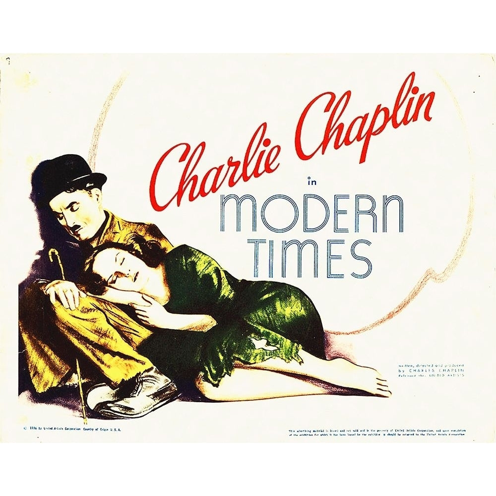 Charlie Chaplin Modern Times Poster Print by Hollywood Photo Archive Hollywood Photo Archive Image 1