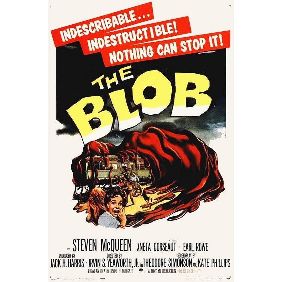 The Blob Poster Print by Hollywood Photo Archive Hollywood Photo Archive Image 1