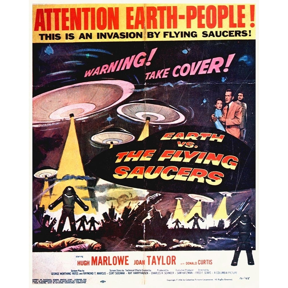 Earth Vs The Flying Saucers Poster Print by Hollywood Photo Archive Hollywood Photo Archive Image 1