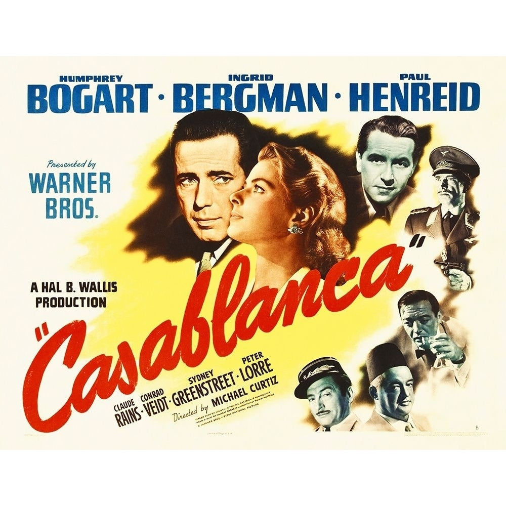 Casablanca Poster Poster Print by Hollywood Photo Archive Hollywood Photo Archive Image 1