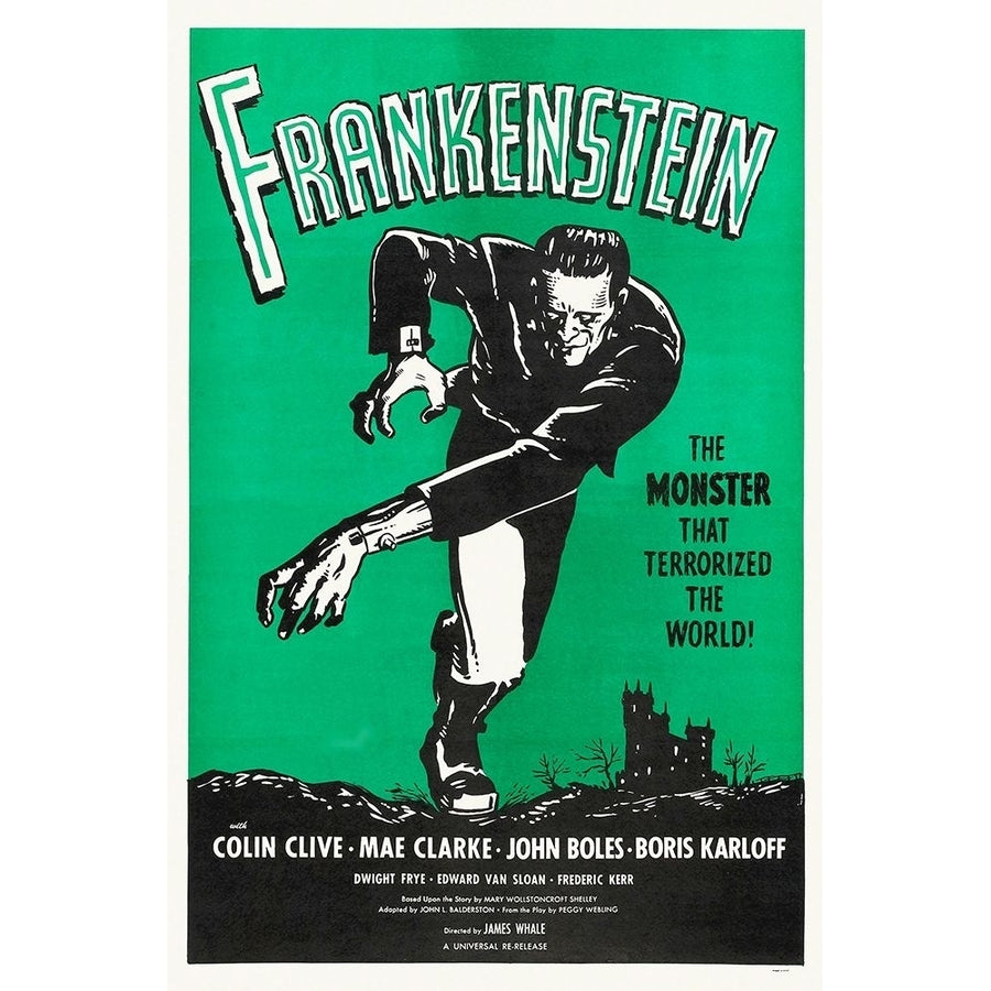 Frankenstein Rerelease 1960 Poster Print by Hollywood Photo Archive Hollywood Photo Archive Image 1