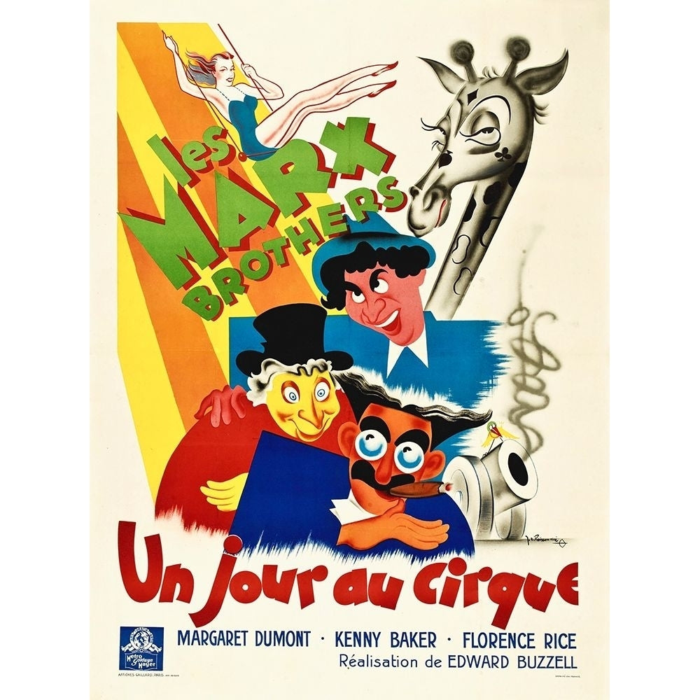 Marx Brothers - French - At the Circus 01 Poster Print by Hollywood Photo Archive Hollywood Photo Archive Image 1