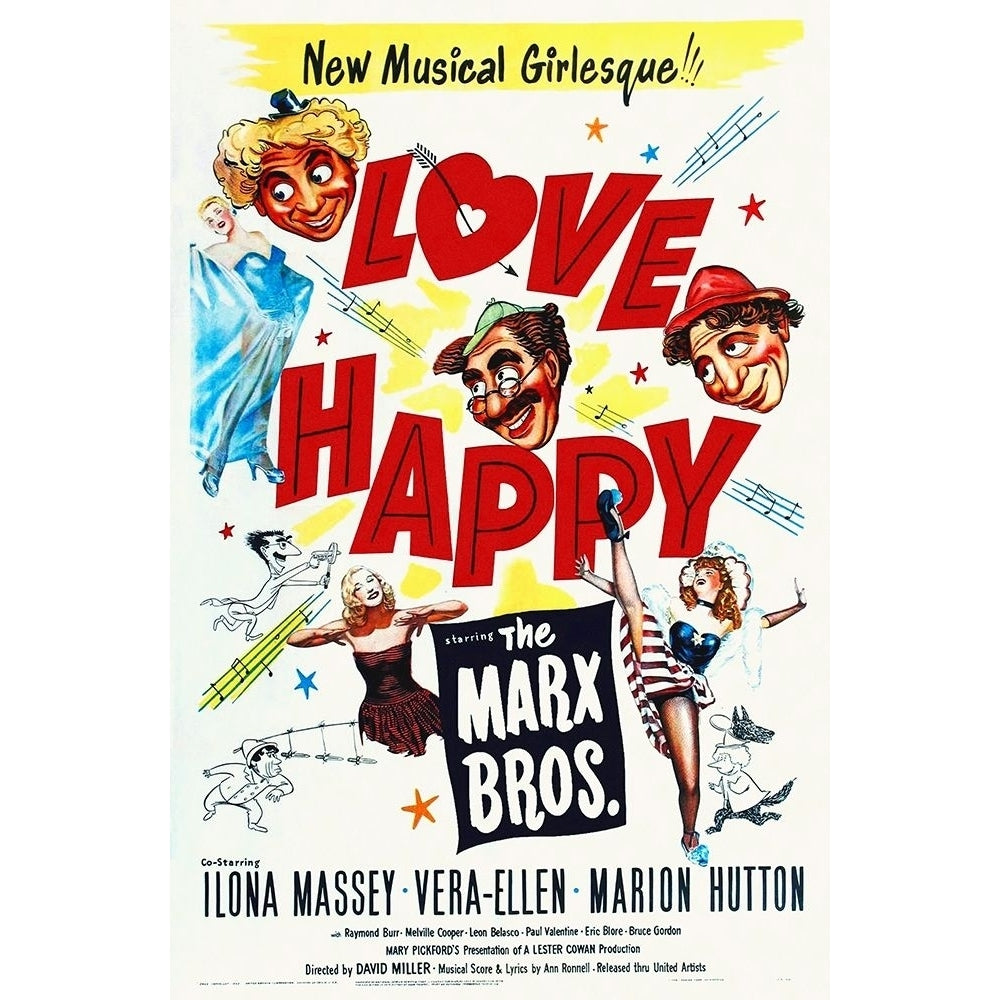 Marx Brothers - Love Happy 03 Poster Print by Hollywood Photo Archive Hollywood Photo Archive Image 1