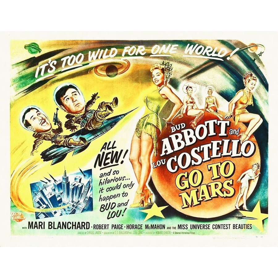 Abbott and Costello - Go To Mars Poster Print by Hollywood Photo Archive Hollywood Photo Archive Image 1