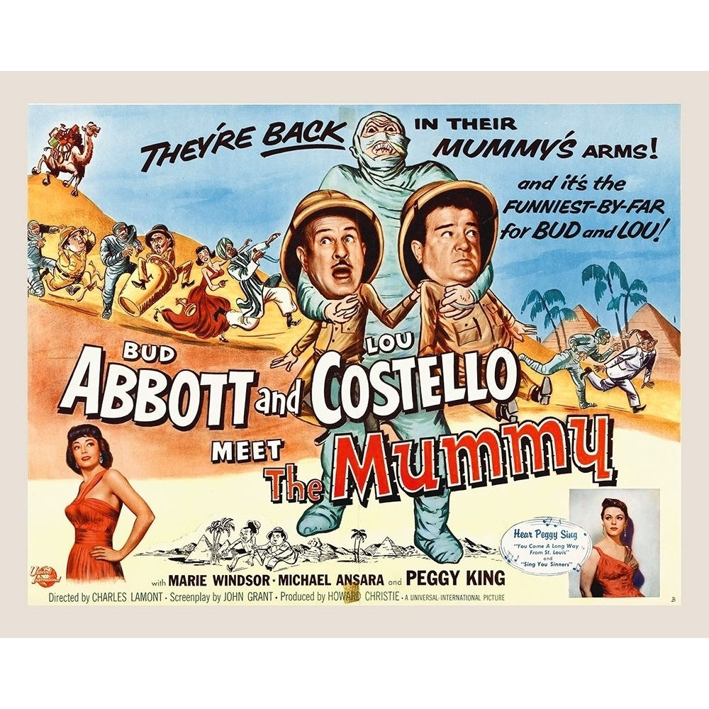 Abbott and Costello - Meet The Mummy Poster Print by Hollywood Photo Archive Hollywood Photo Archive Image 1