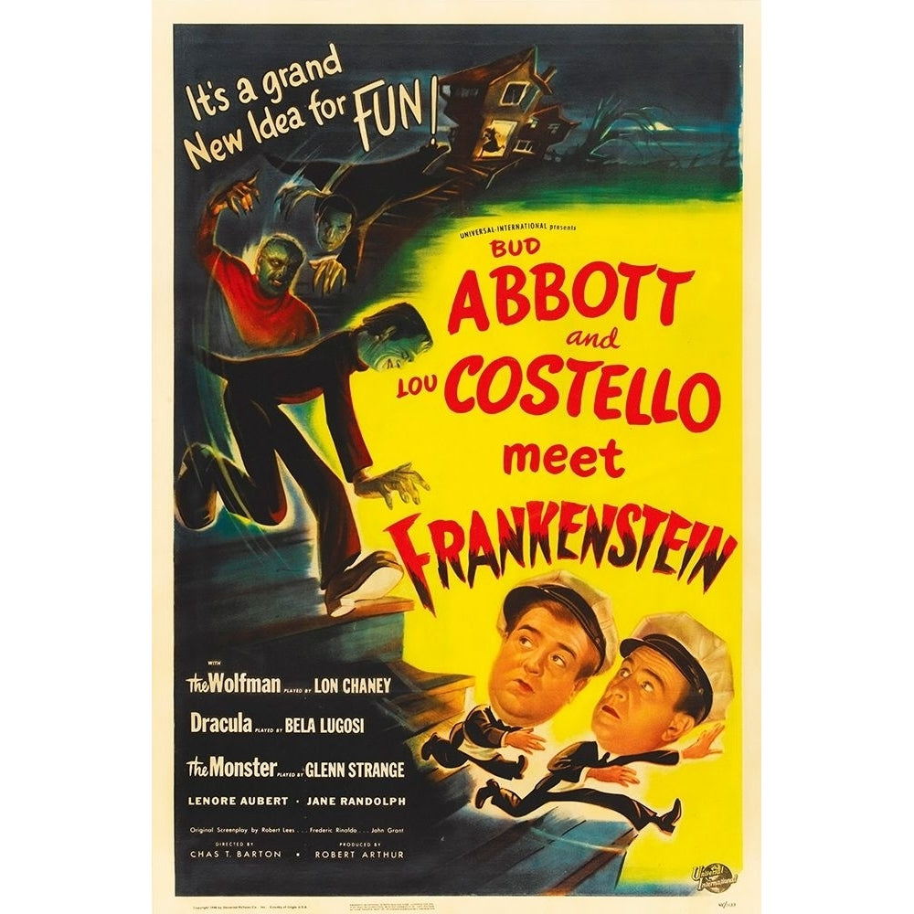 Abbott and Costello - Meet Frankenstein Poster Print by Hollywood Photo Archive Hollywood Photo Archive Image 1