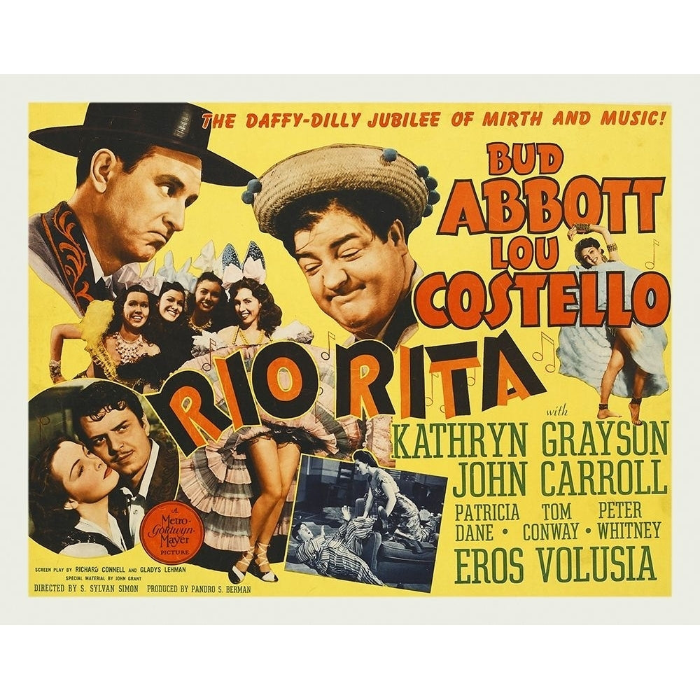 Abbott and Costello - Rio Rita Poster Print by Hollywood Photo Archive Hollywood Photo Archive Image 1