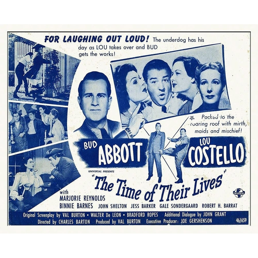 Abbott and Costello - The Time Of Their Lives Poster Print by Hollywood Photo Archive Hollywood Photo Archive Image 1