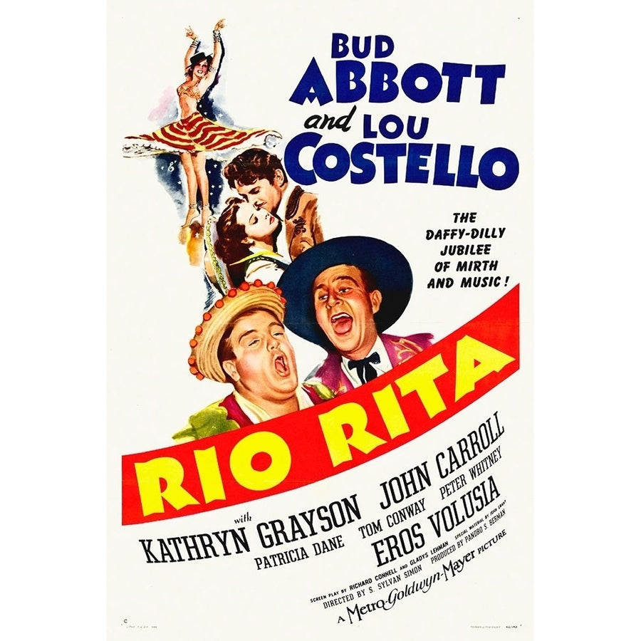 Abbott and Costello - Rio-Rita Poster Print by Hollywood Photo Archive Hollywood Photo Archive Image 1