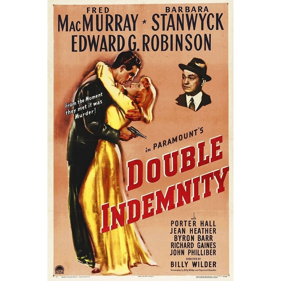 Double Indemnity Poster Print by Hollywood Photo Archive Hollywood Photo Archive Image 1