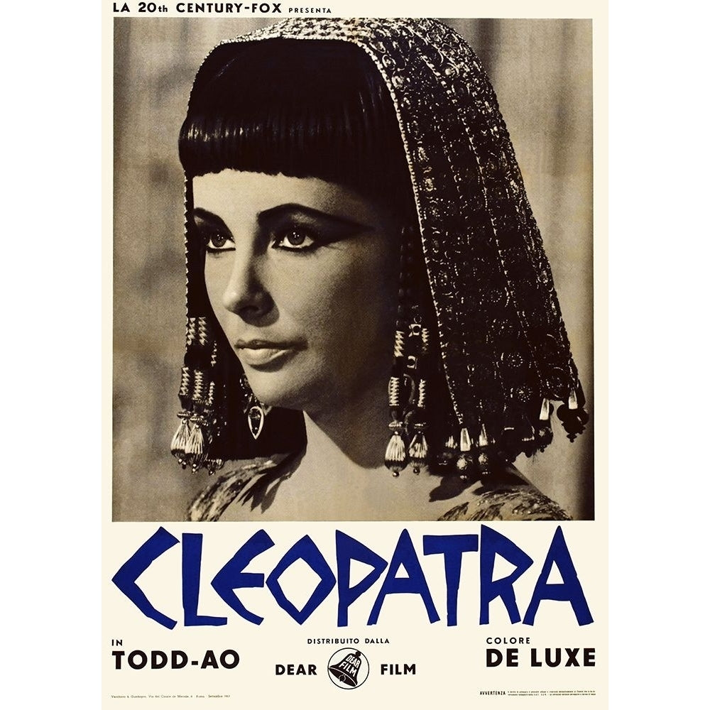 Italian - Elizabeth Taylor - Cleopatra - Poster Poster Print by Hollywood Photo Archive Hollywood Photo Archive Image 1