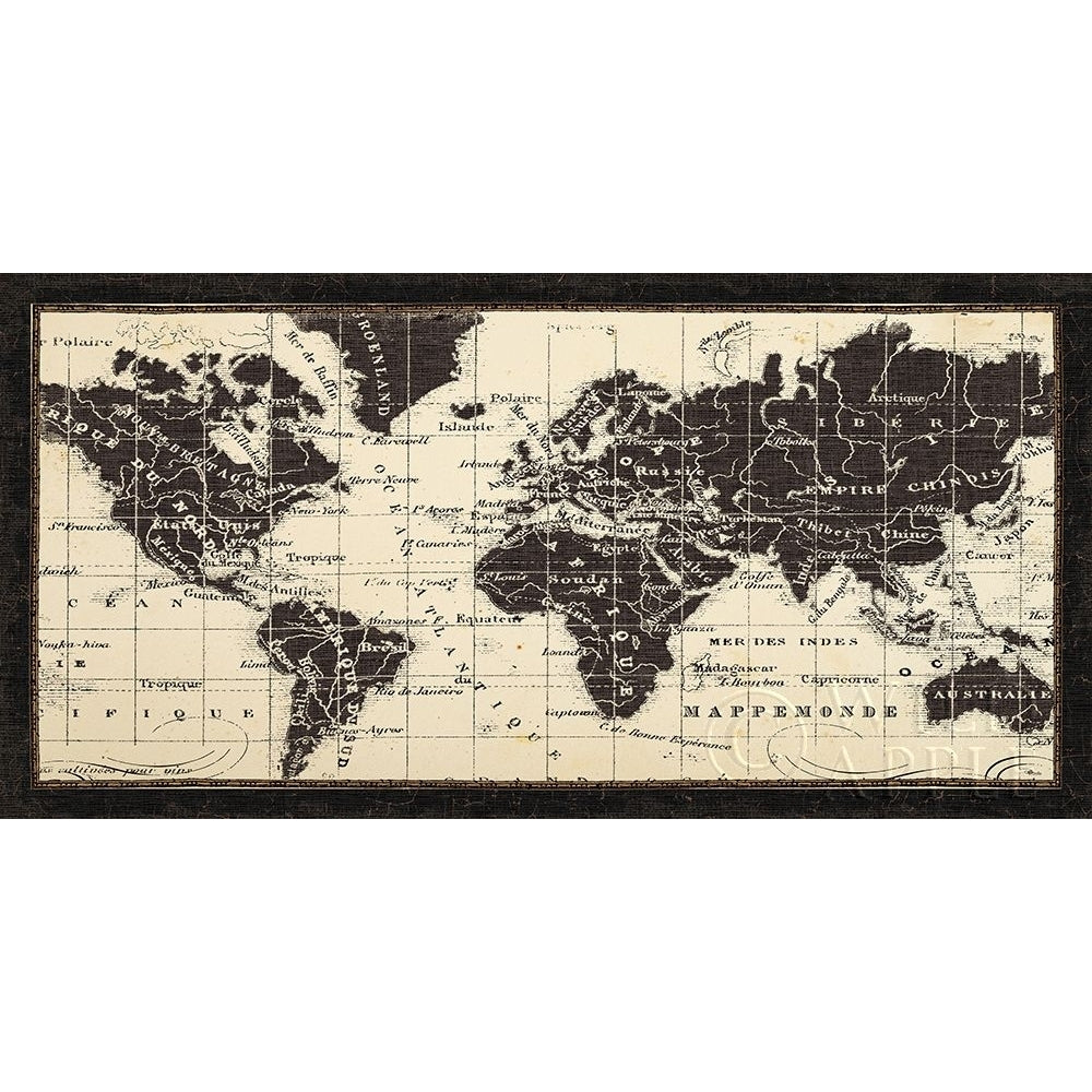 Old World Map Parchment Poster Print by Pela Studio Pela Studio Image 1