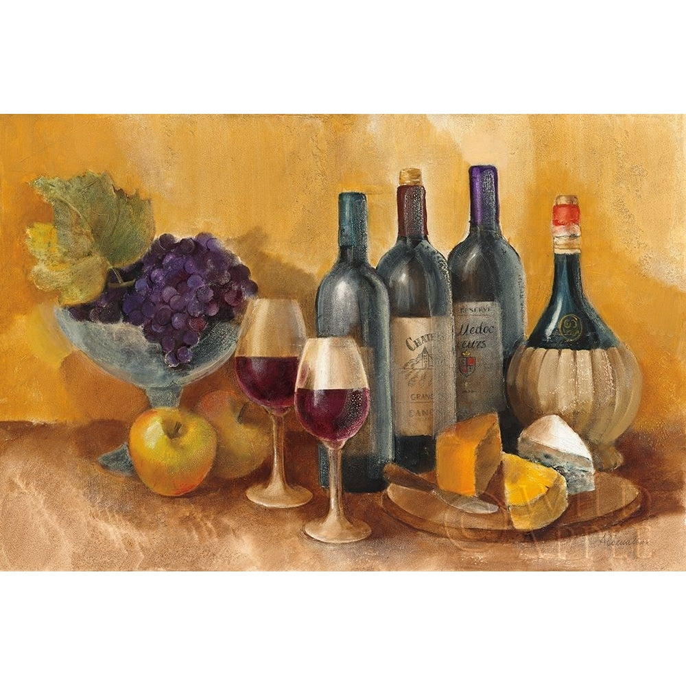 Wine and Fruit I v2 Poster Print by Albena Hristova Image 1