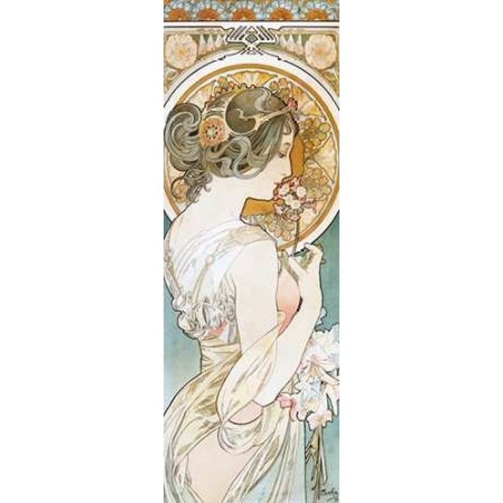 La Primevere Poster Print by Alphonse Mucha Image 1