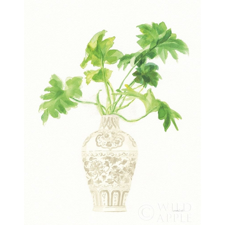 Palm Chinoiserie III Cream Poster Print by Danhui Nai Image 1